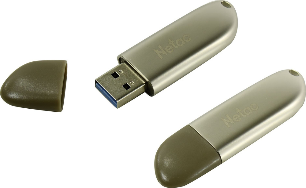 Флешка 64Gb USB 3.0 Netac U352, серебристый (NT03U352N-064G-30PN) #1