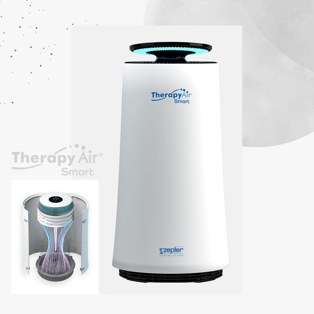 Очиститель воздуха Zepter THERAPY AIR SMART ЦЕПТЕР, белый - купить по  выгодным ценам в интернет-магазине OZON (552907281)