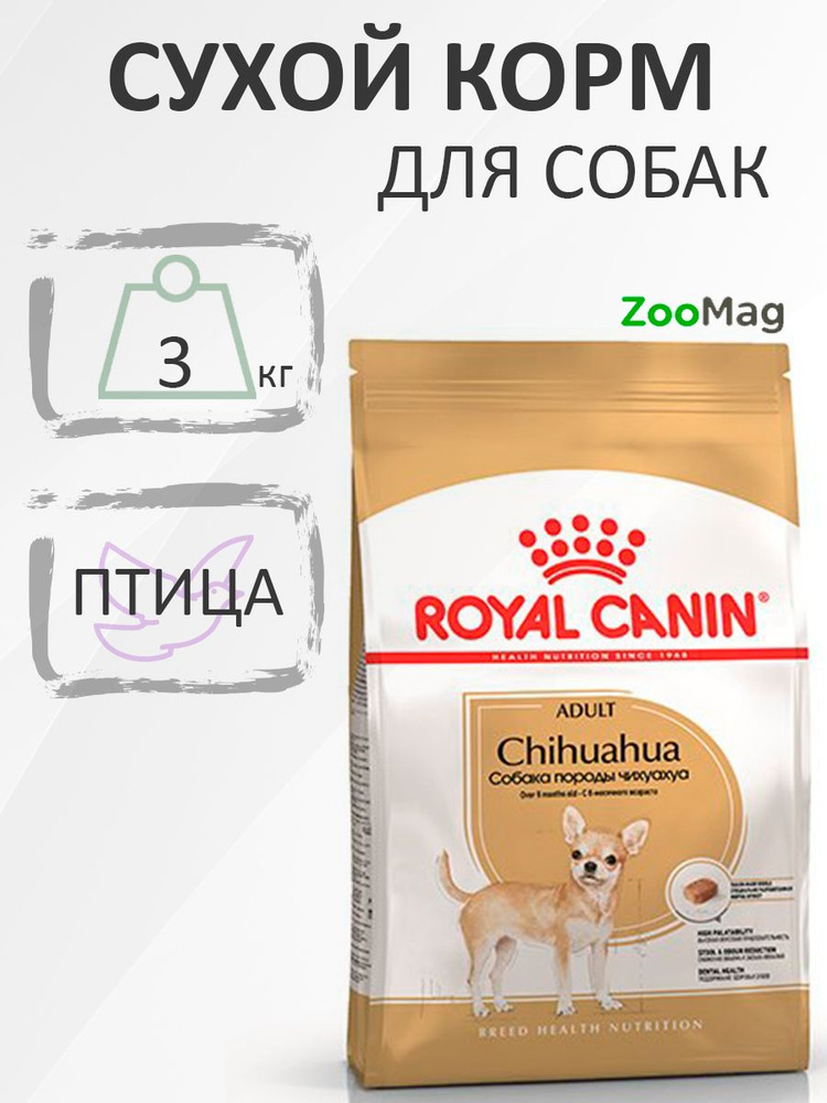 Royal Canin Breed dog Chihuahua Adult / Сухой корм Роял Канин для взрослых собак породы Чихуахуа старше #1