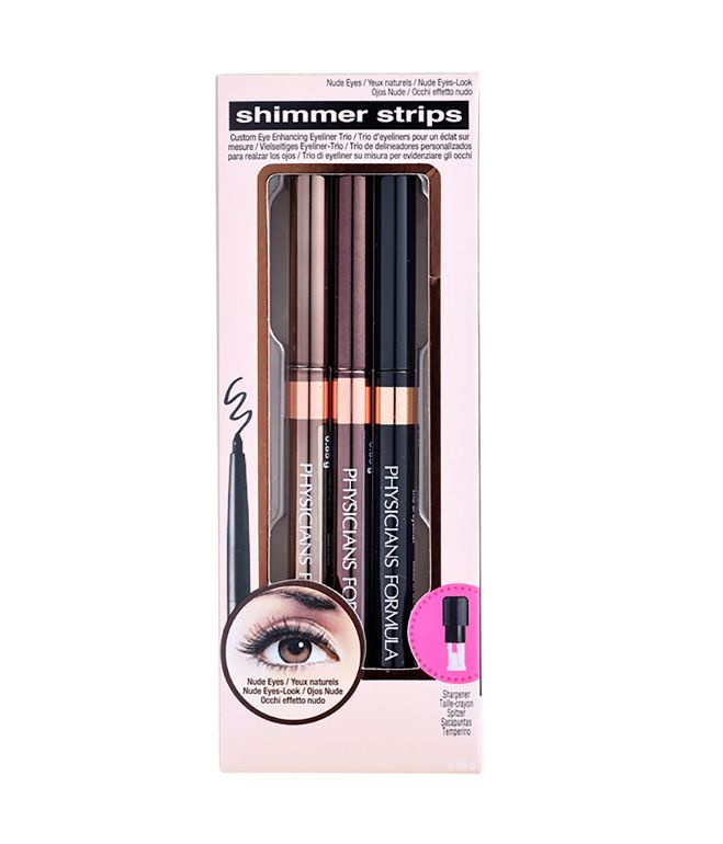 Physicians Formula Карандаши для век Shimmer Strips, Trio-Nude, тон шампань, олово, черный  #1