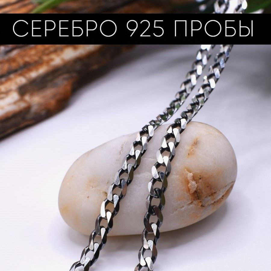 Серебряный Дом/ Цепочка, плетение панцирное, покрытие оксид, серебро 925  проба - купить с доставкой по выгодным ценам в интернет-магазине OZON  (1068584940)