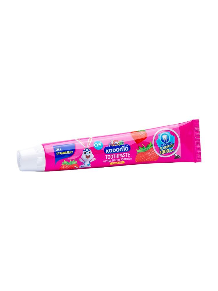 Зубная паста гелевая для детей с 6 месяцев с ароматом клубники LION Kodomo Gel Toothpaste Strawberry #1