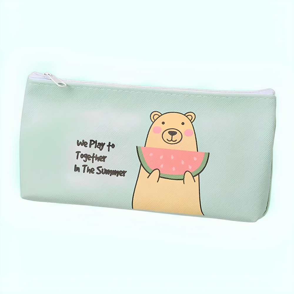 Пенал для канцелярских принадлежностей Green Bear, пенал-косметичка ...