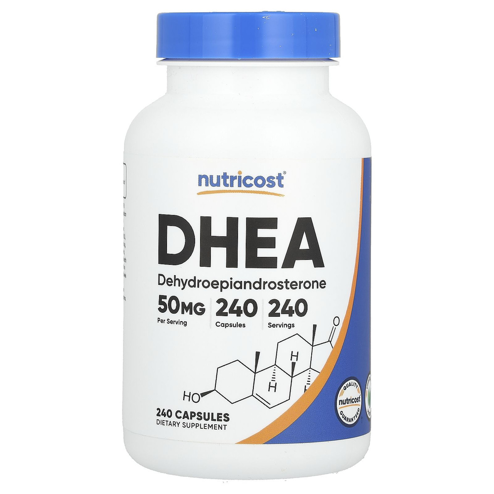 Nutricost DHEA, ДГЭА, 50 мг, 240 капсул - купить с доставкой по ...
