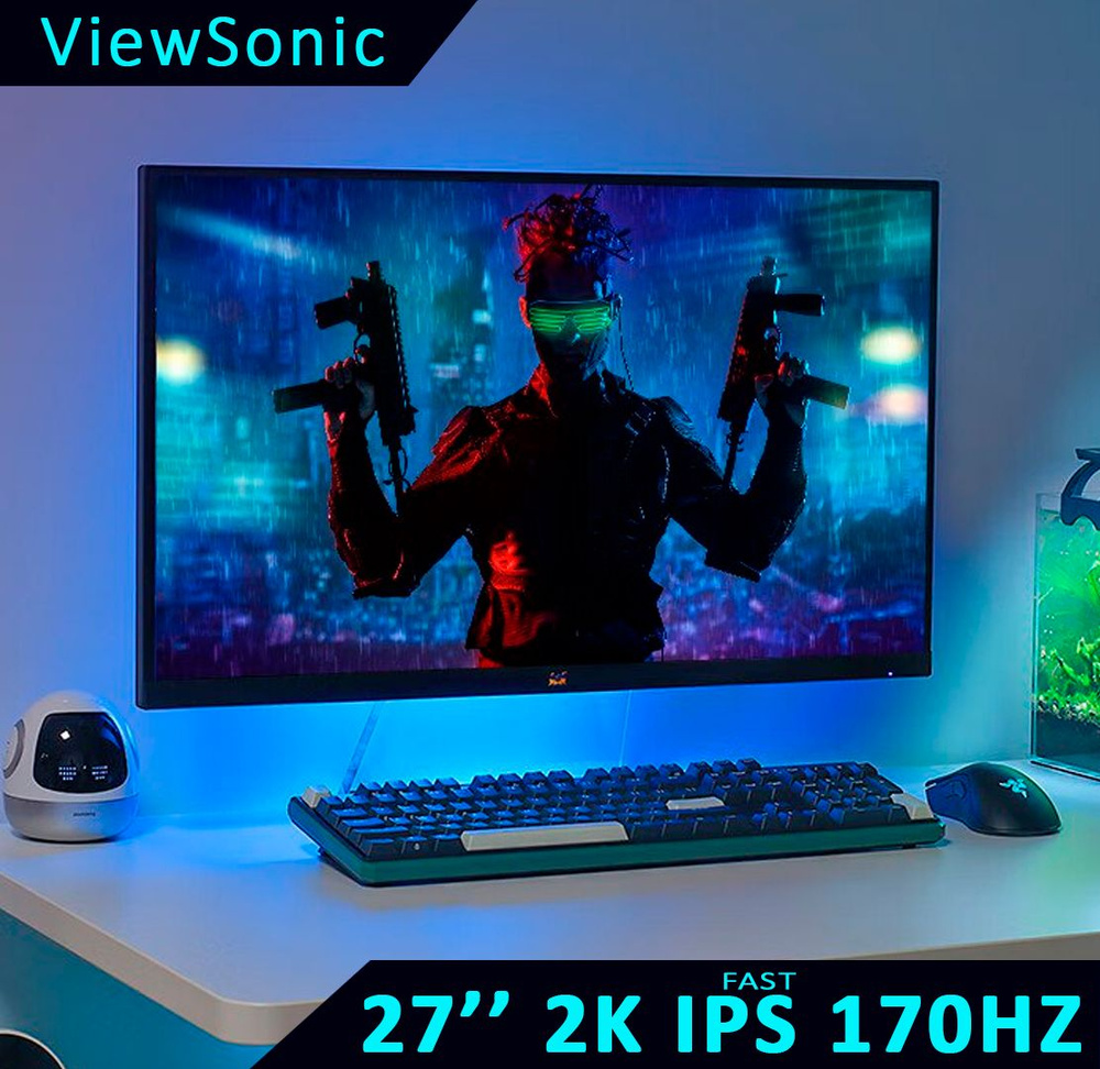 Viewsonic 27" Монитор Монитор ViewSonic VX2781-2K-PRO, черный #1