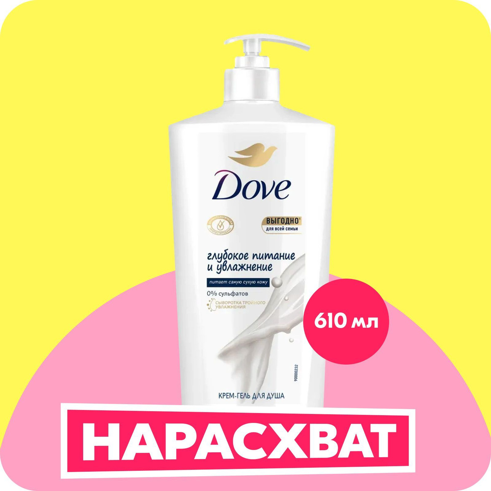 Гель для душа Dove Глубокое питание и увлажнение для всей семьи ...