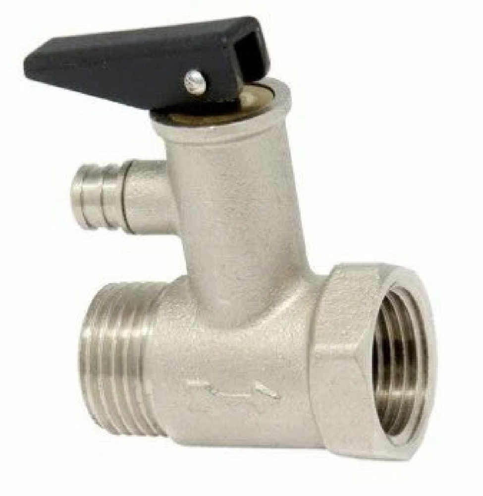 Клапан предохранительный 1/2" 8 бар ( для водонагревателя ) с курком ...