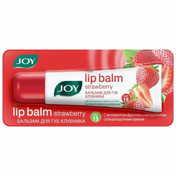 Lip Balm STRAWBERRY, JOY (Бальзам для губ КЛУБНИКА, Джой), 10 г. (12 мл.)  #1