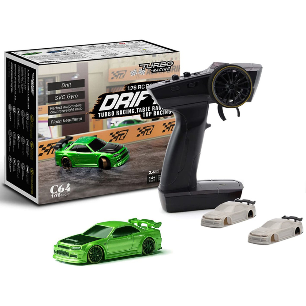 MINI RC-модель автомобиля TURBO RACING C61 C62 C63 C64 C74 масштаба 1/76 для дрифта и гонок на пульте #1