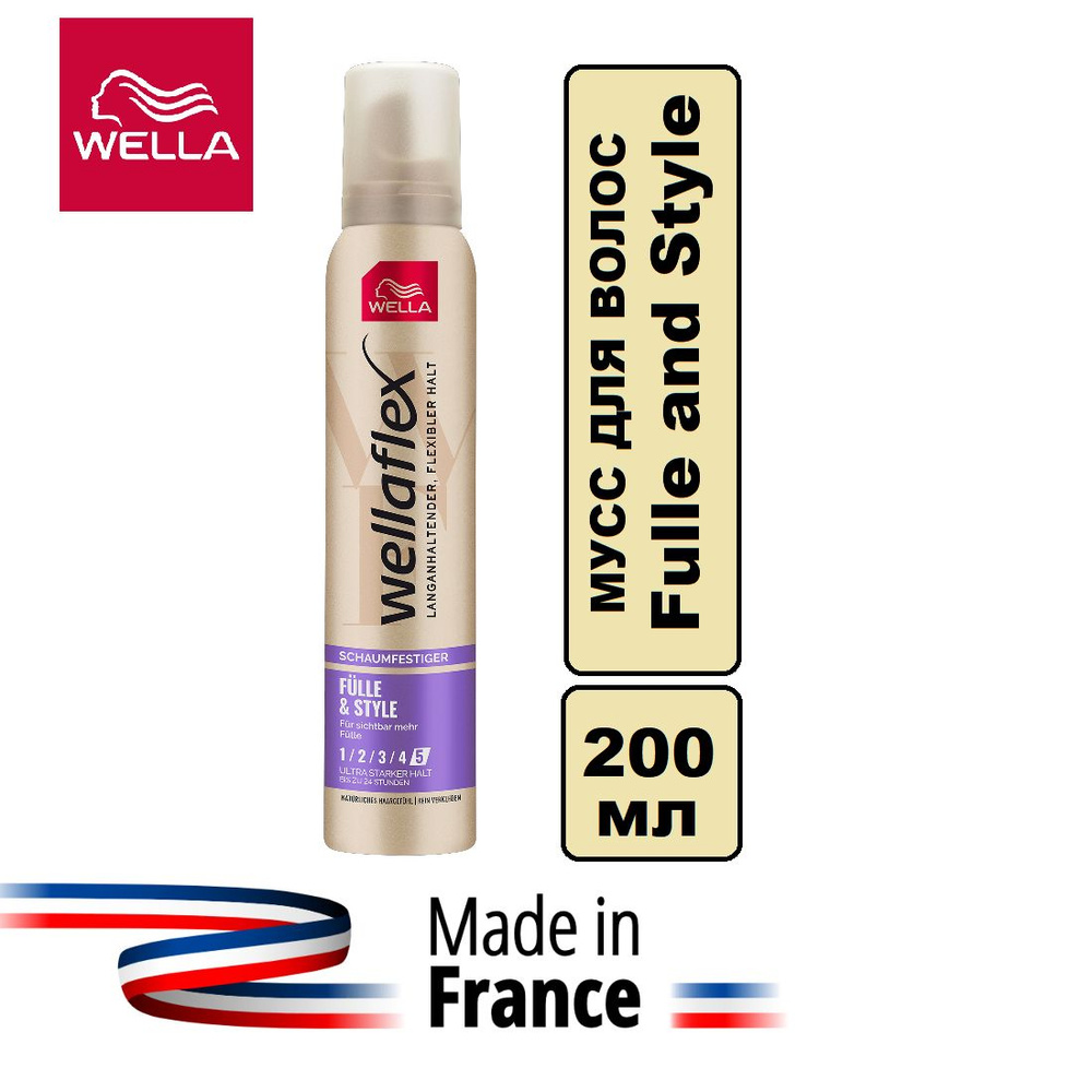 Мусс для волос Fulle and Style Wellaflex Плотность и Стиль ...
