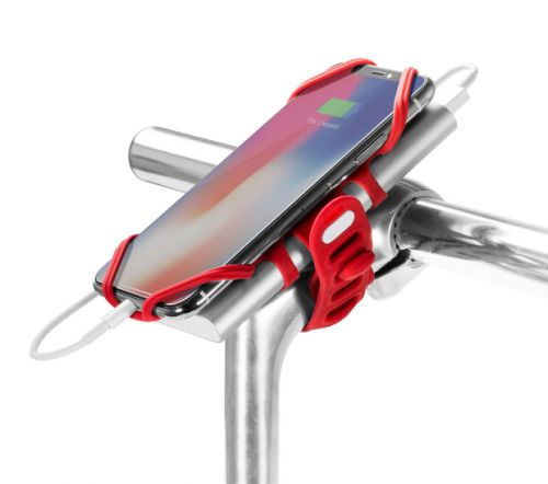 Держатель для смартфона BONE BIKE TIE PRO PACK силикон. НА ВЫНОС универс. 4.0"-6.5", красный #1