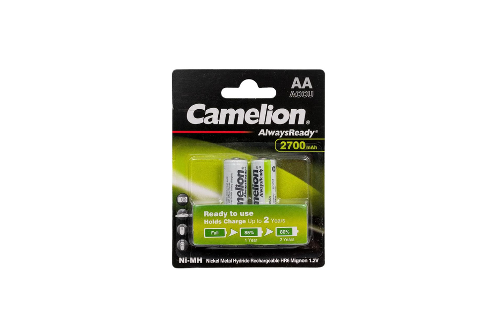 Аккумулятор Camelion Always Ready AA-2700mAh Ni-Mh BL-2 #1