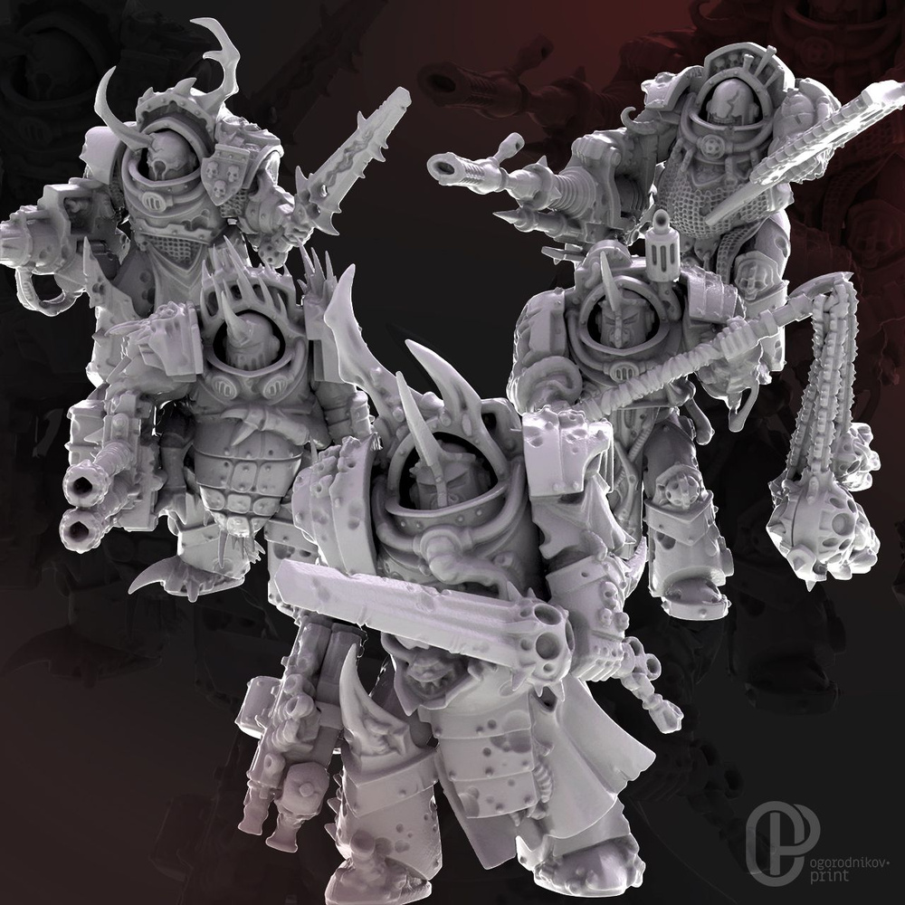 Набор миниатюр Blightlord Terminators / Вархаммер 40000 - Warhammer 40K (52мм) #1