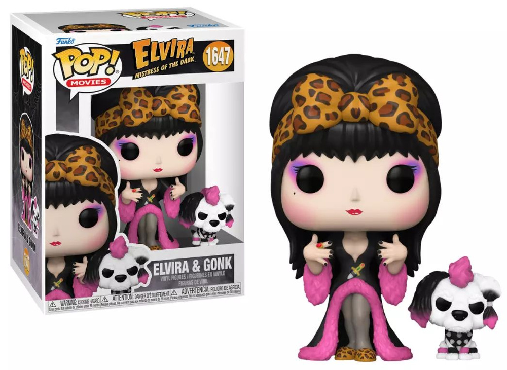 Фигурка Funko Pop! Elvira and Gonk (Фанко Поп Эльвира и Гонк из фильма Эльвира: Повелительница тьмы) #1