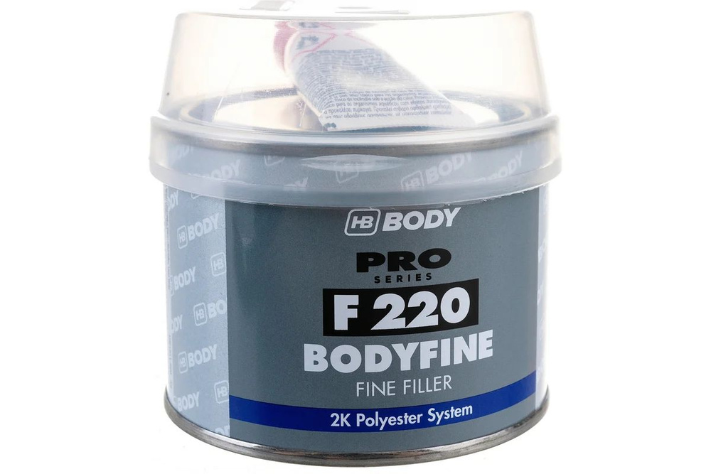 Шпатлевка 250 гр. BODY PRO F220 FINE полиэфирная мелкозернистая доводочная, 2200100050, автошпатлевка #1