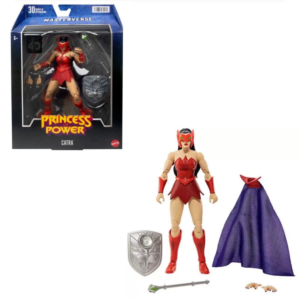 игрушки mattel фигурки Masters Of The Universe Masterverse Catra Action Figure, 7-inch Collectible Gift #1