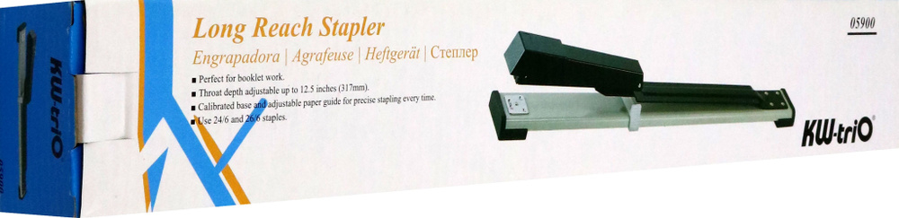 Степлер брошюровочный Full-strip, 20 листов, серый/черный - купить с ...