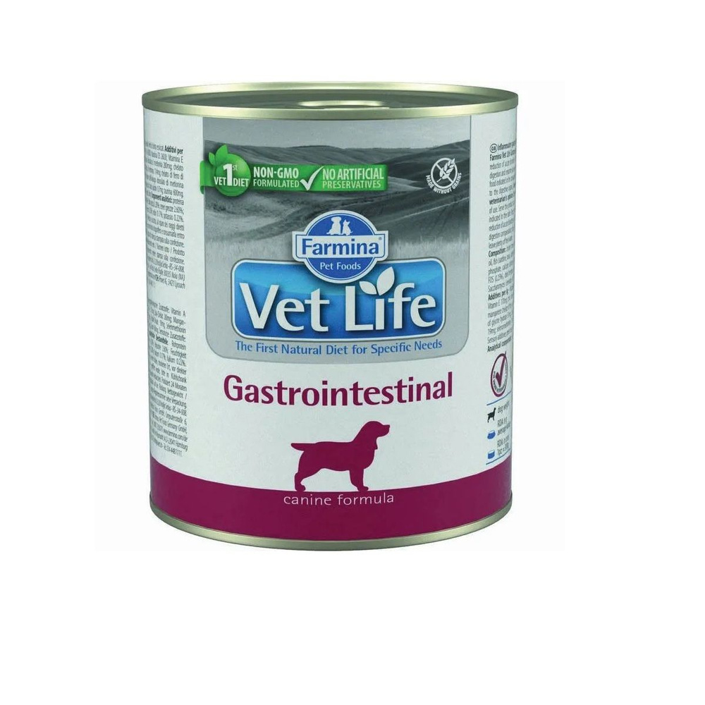 Farmina Vet Life Gastrointestinal, консервы для собак при заболеваниях ЖКТ, 300гx6шт.  #1