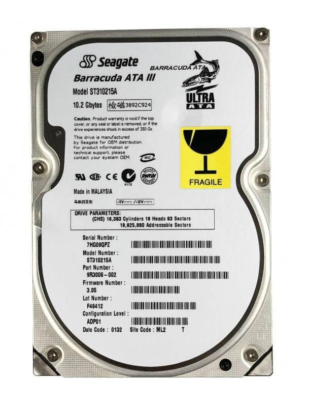 Seagate 10 ГБ Внутренний жесткий диск (ST310215A)  #1