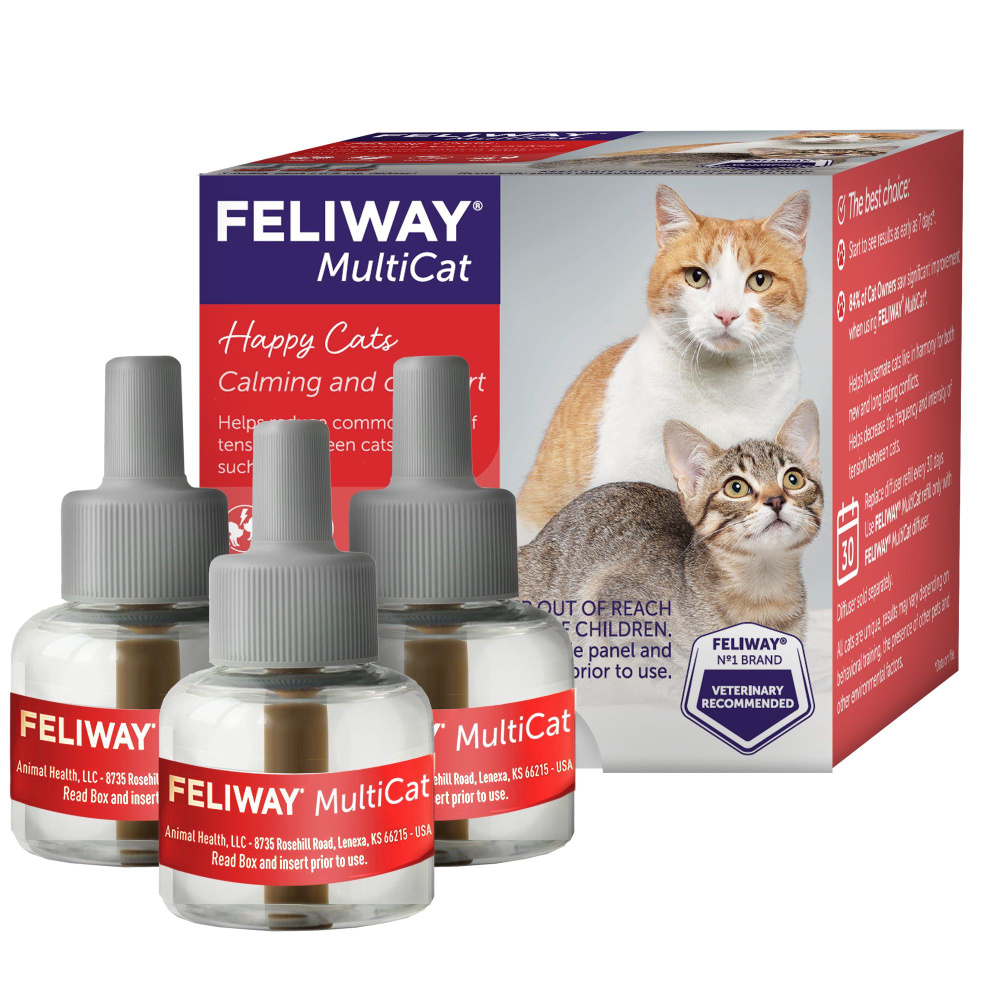 Feliway Multicat сменный блок для коррекции поведения кошек 48 мл-3 шт.  #1