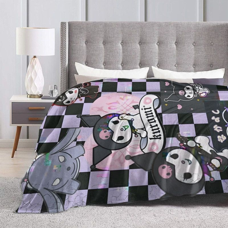 SANRIO Плед Пледы Куроми , Фланель, 150 см х 125 см #1