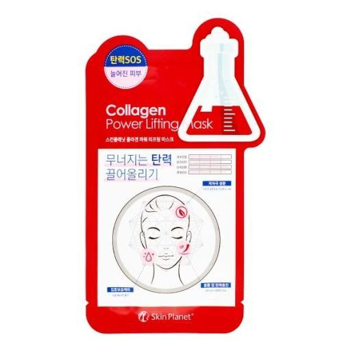 Mijin Тканевая маска для лица Skin Planet Collagen Power Lifting Mask, с коллагеном и эффектом лифтинга, #1