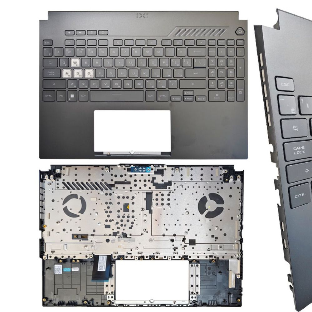 Топкейс с клавиатурой для ноутбука Asus TUF Gaming A15 FX507 черный, с ...