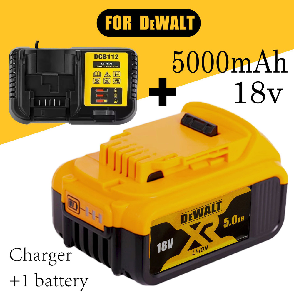 Оригинальный DEWALT 18V 20V 5.0Ah Литиевый аккумулятор DCB205 #1