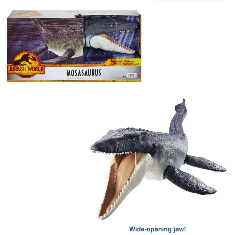 игрушки Mattel фигурки Jurassic World: Dominion Mosasaurus Dinosaur Toy 4 Year Olds & Up  #1