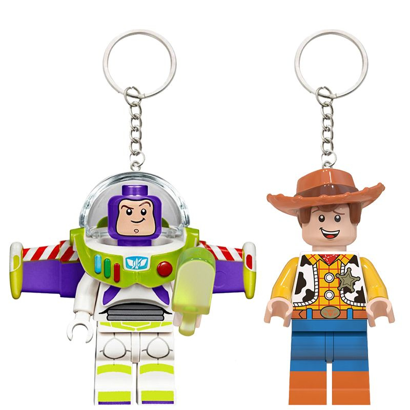 Совместим с LeG0 Toy Story Buzz Lightyear Building Block Брелок-минифигурка Вуди Building Block Брелок-минифигурка #1