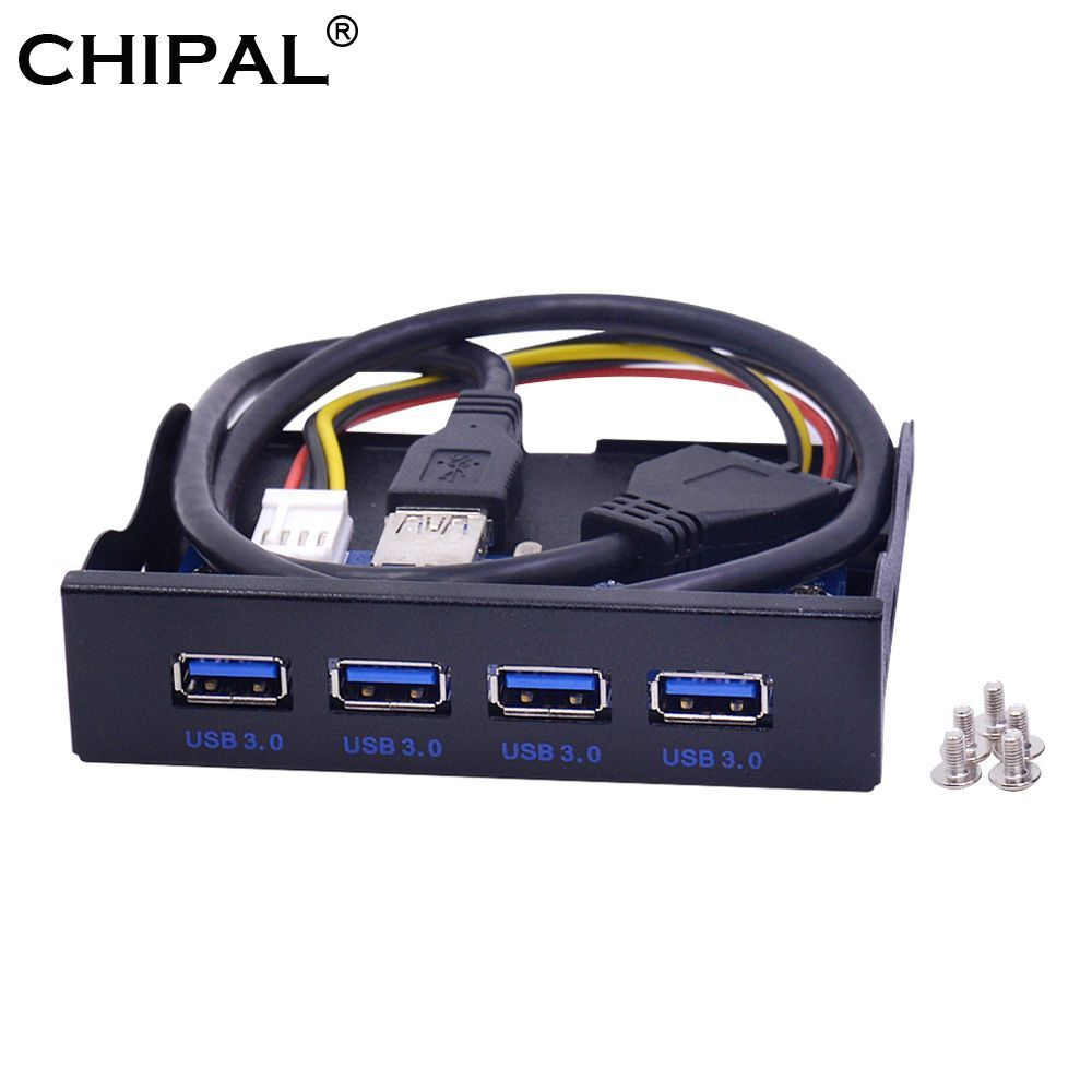 Адаптер переднюю панель USB 3.0 4 порта USB концентратор CHIPAL CHIPAL USB3.0x4, для Настольный 3,5'' #1