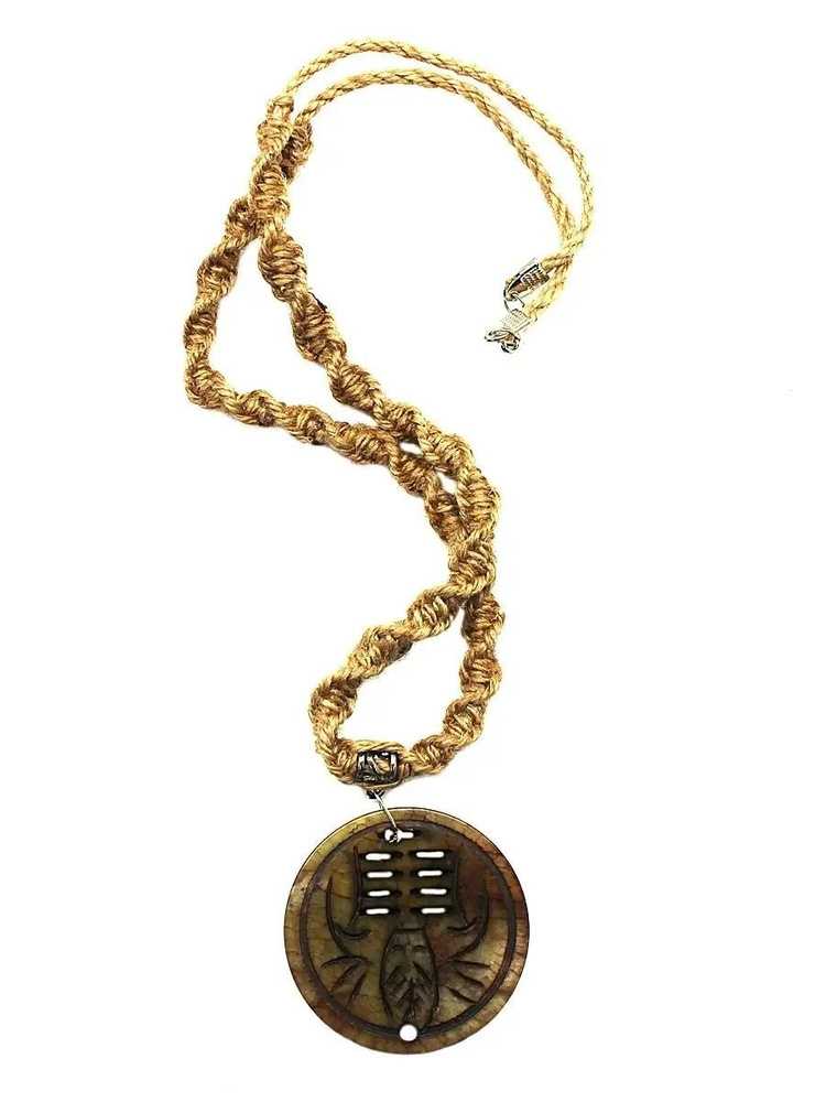 Монета талисман феншуй из агата #1