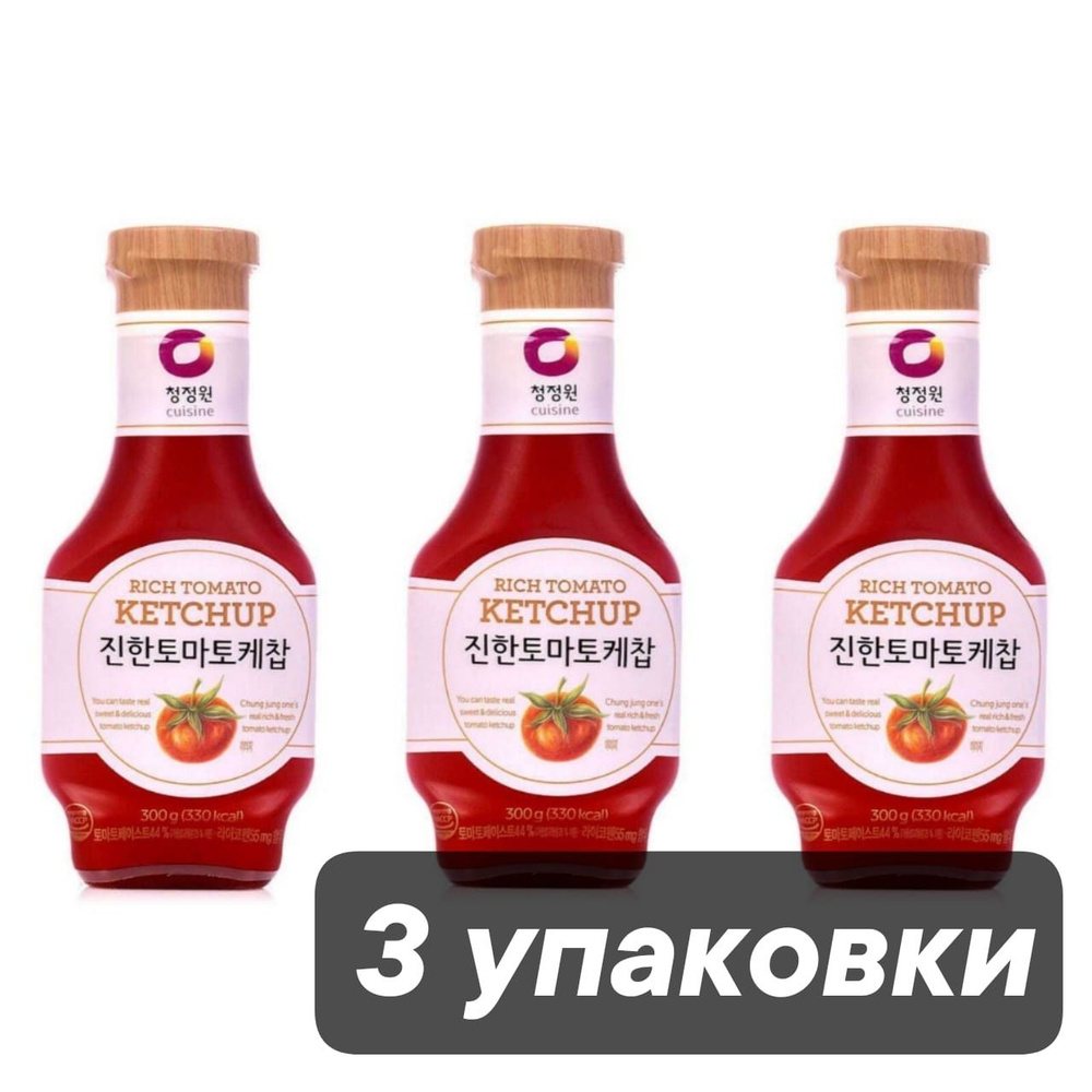 Кетчуп Daesang Rich Tomato Ketchup 300 г, 3 шт #1