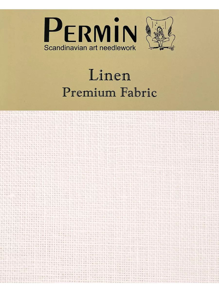 Канва Permin Linen 28 ct. (70x50 см., цвет 101) 100% лен #1