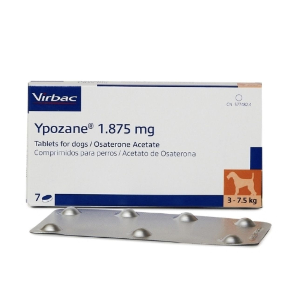 Пищевая добавка Ипозан/Ypozane 1,875 mg для собак от 3 до 7,5 кг #1