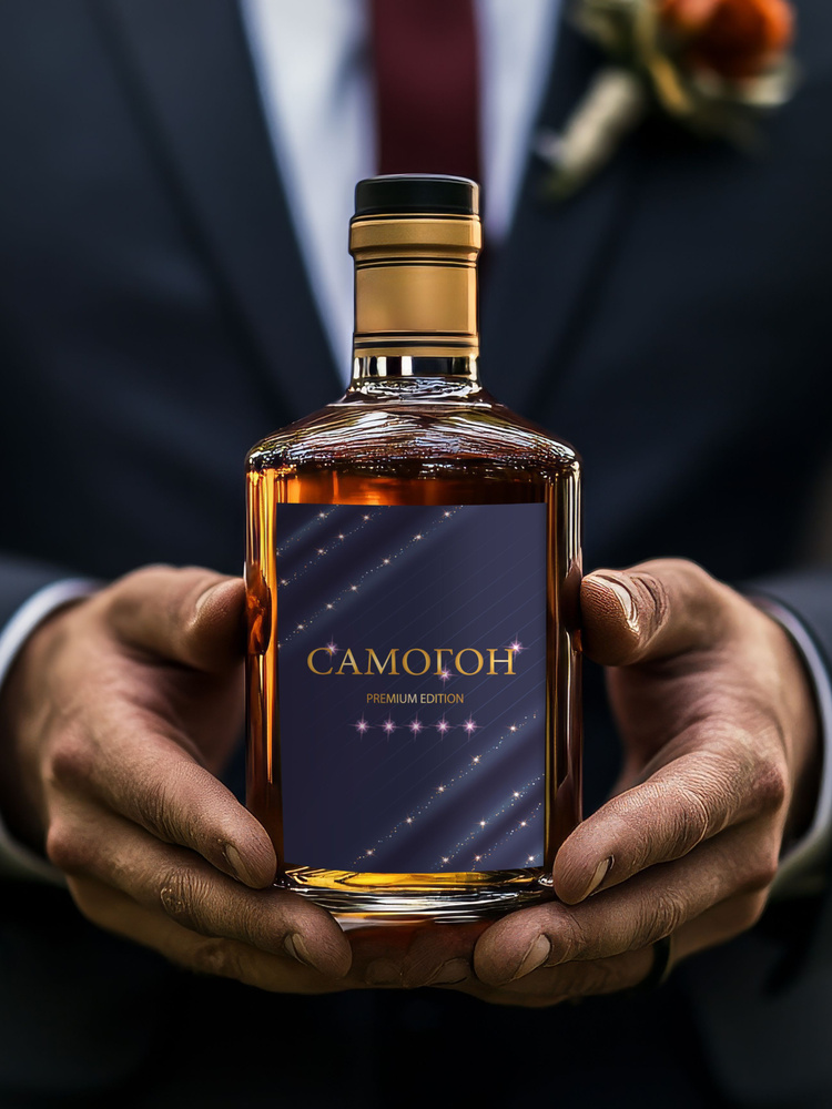 Наклейки на бутылку самогона. Набор красивых этикеток Самогон Премиум ...