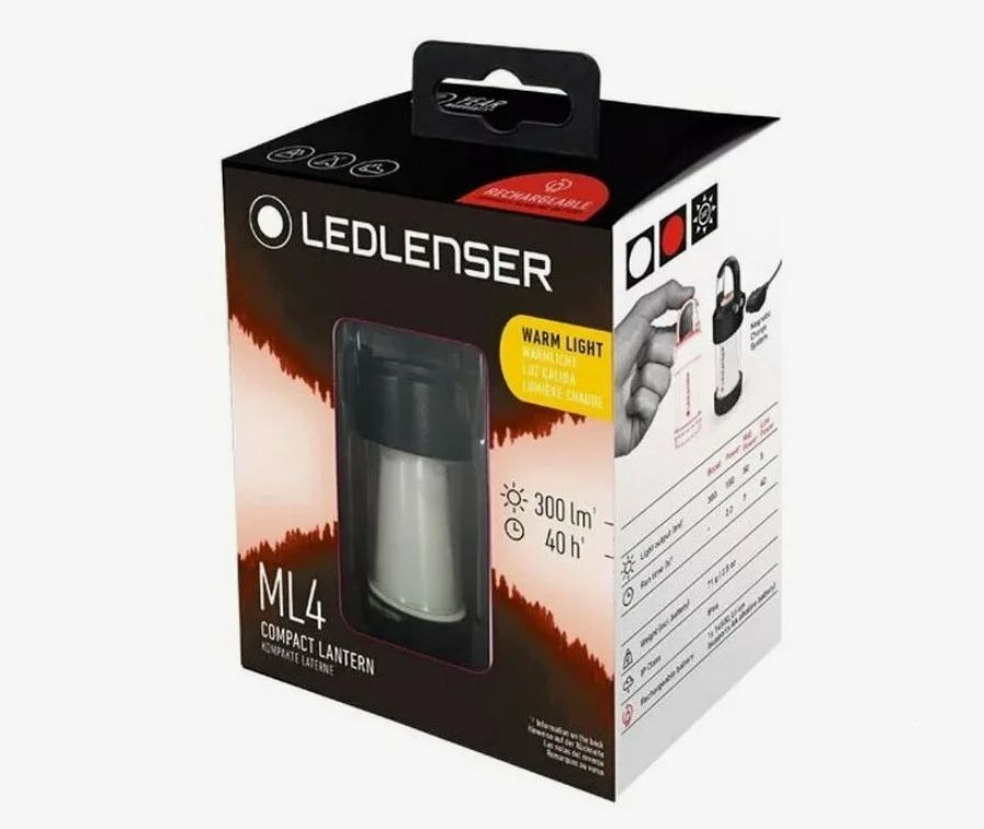 Фонарь кемпинговый Led Lenser ML4 Warm Light (тёплый свет) 300 люмен #1