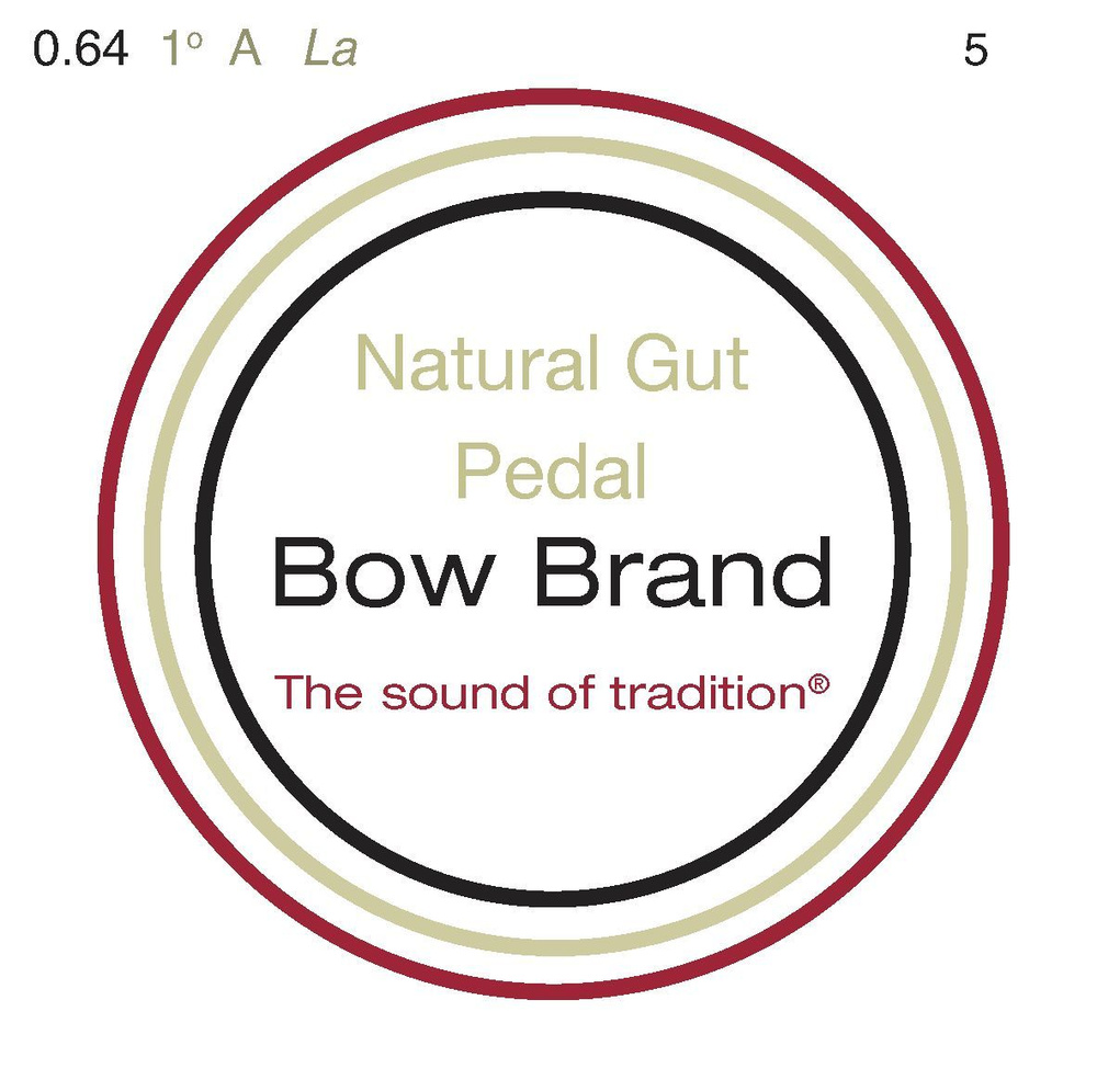 Струна Ля (A) 1-й октавы Bow Brand Natural Gut, жила, для педальной арфы  #1