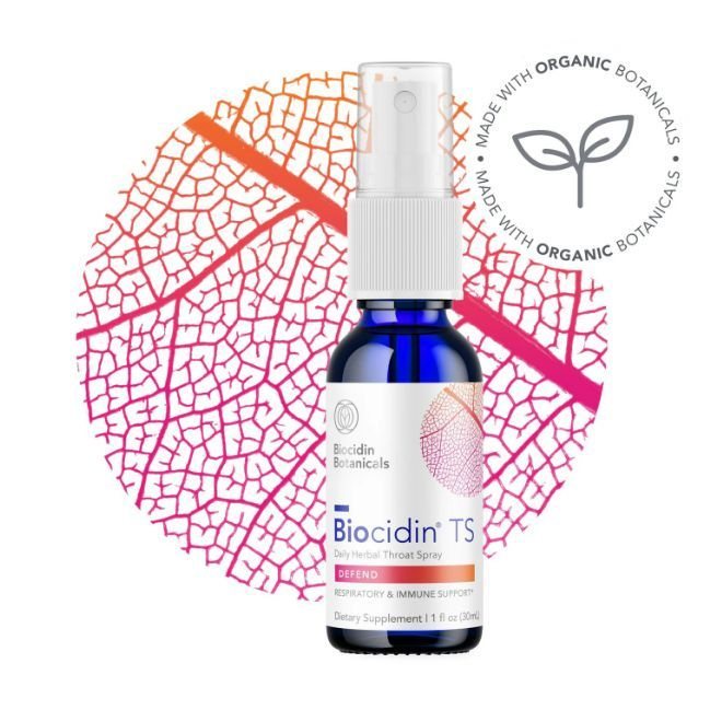 Biocidin Botanicals, Biocidin TS Defend, травяной спрей от боли в горле, Daily Herbal Throat Spray, 30 #1