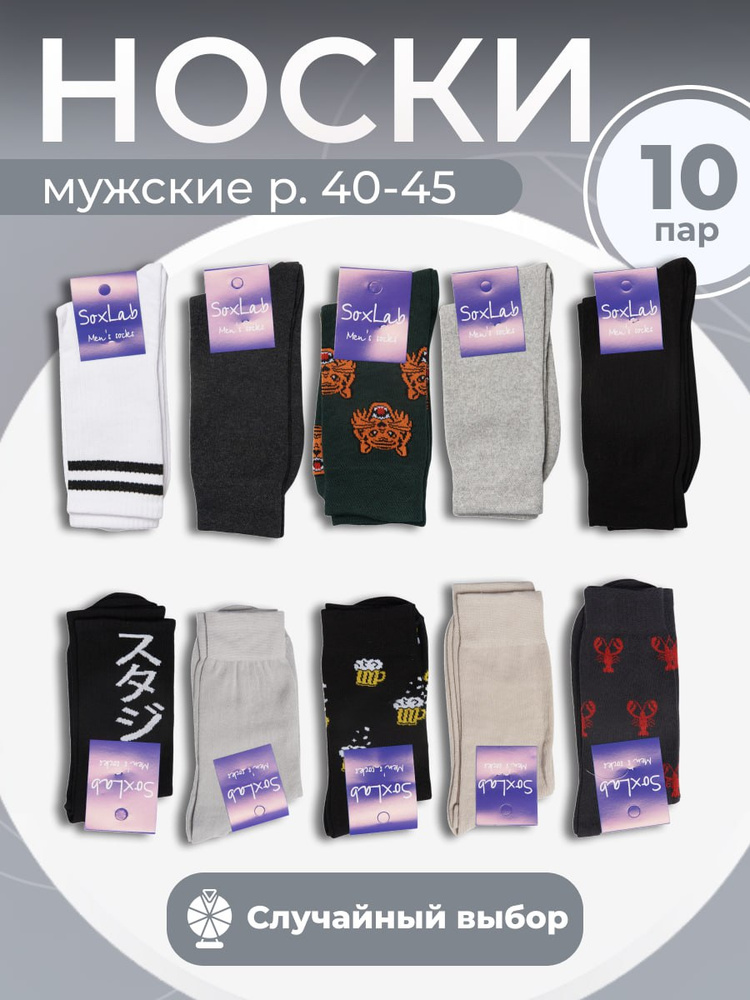 Носки мужские 10 пар, 10 пар #1