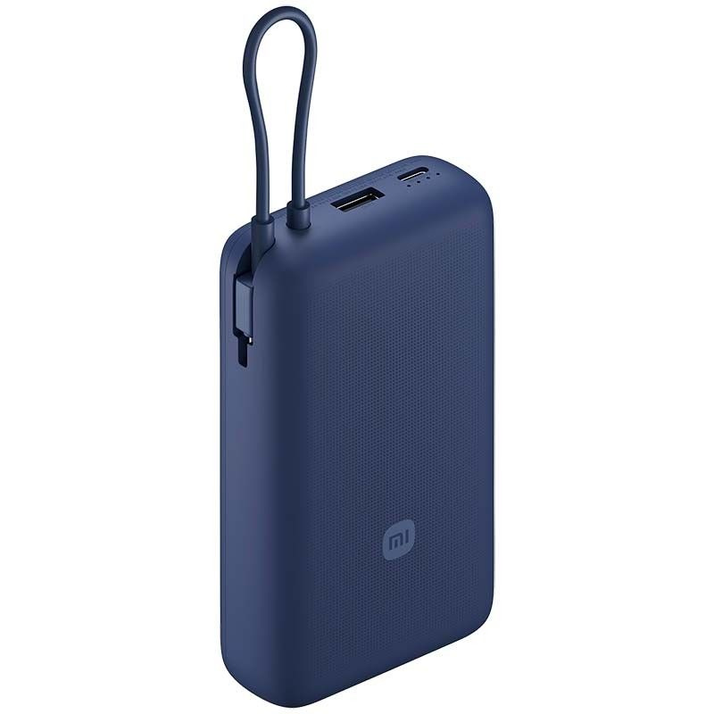 Внешний аккумулятор повербанк Xiaomi 33W Power Bank, 20000 мАч, синий с кабелем (BHR8975GL) #1