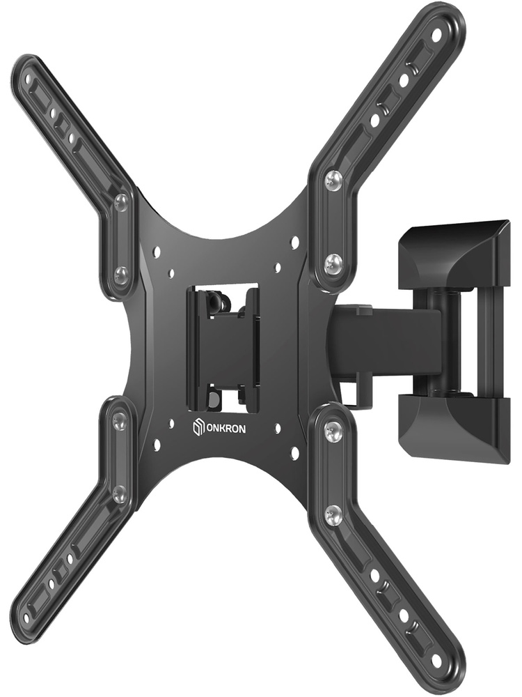 ONKRON кронштейн для телевизора настенный 26"-65" наклонно-поворотный, чёрный M2 / до 35 кг / кронштейн #1