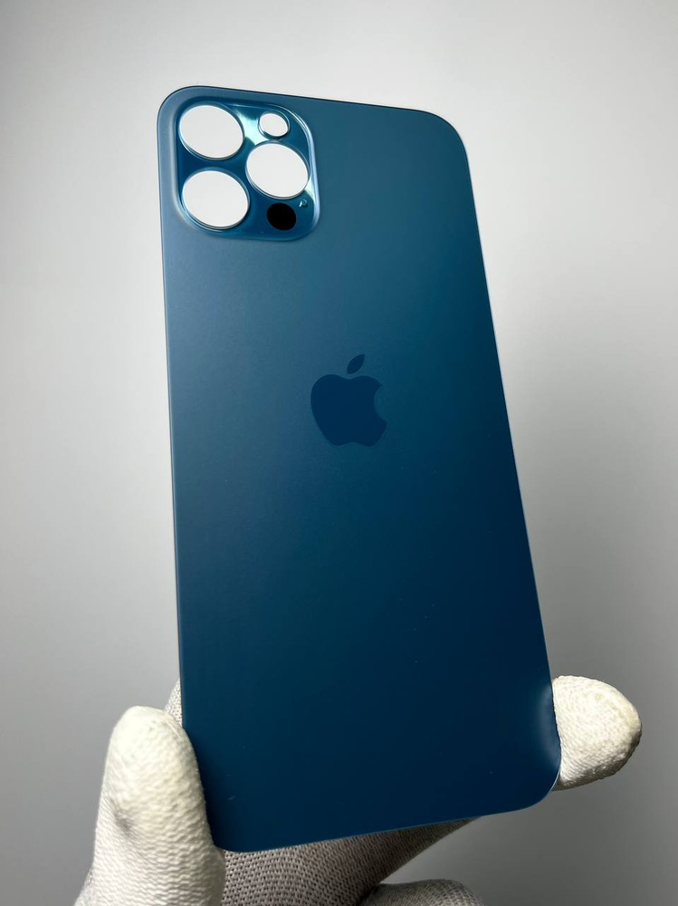 Оригинальная задняя крышка (стекло) IPhone 12 Pro - тихоокеанский синий , с широким вырезом под камеру #1