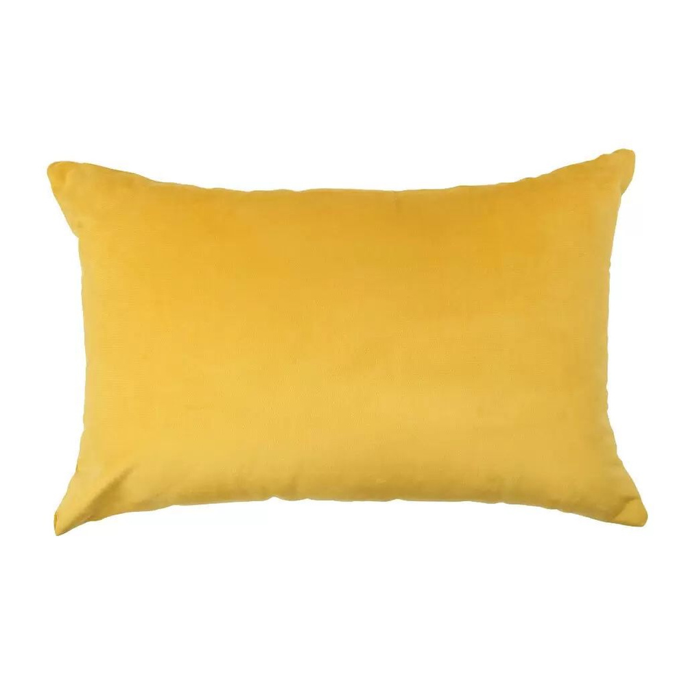 Наволочка декоративная SoftVelvet горчичная 40x60 см, 100% полиэстер, молния #1