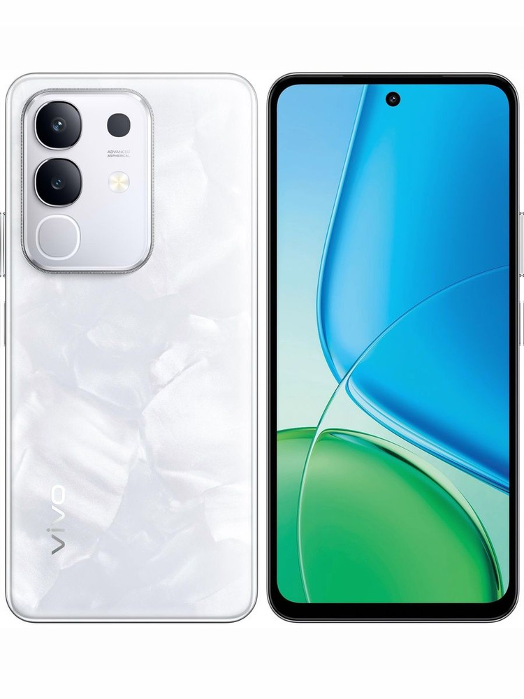 Смартфон Vivo Y29 8/256GB White, Ледяное озеро Ростест (EAC) 8/256 ГБ, Nano-SIM, белый #1