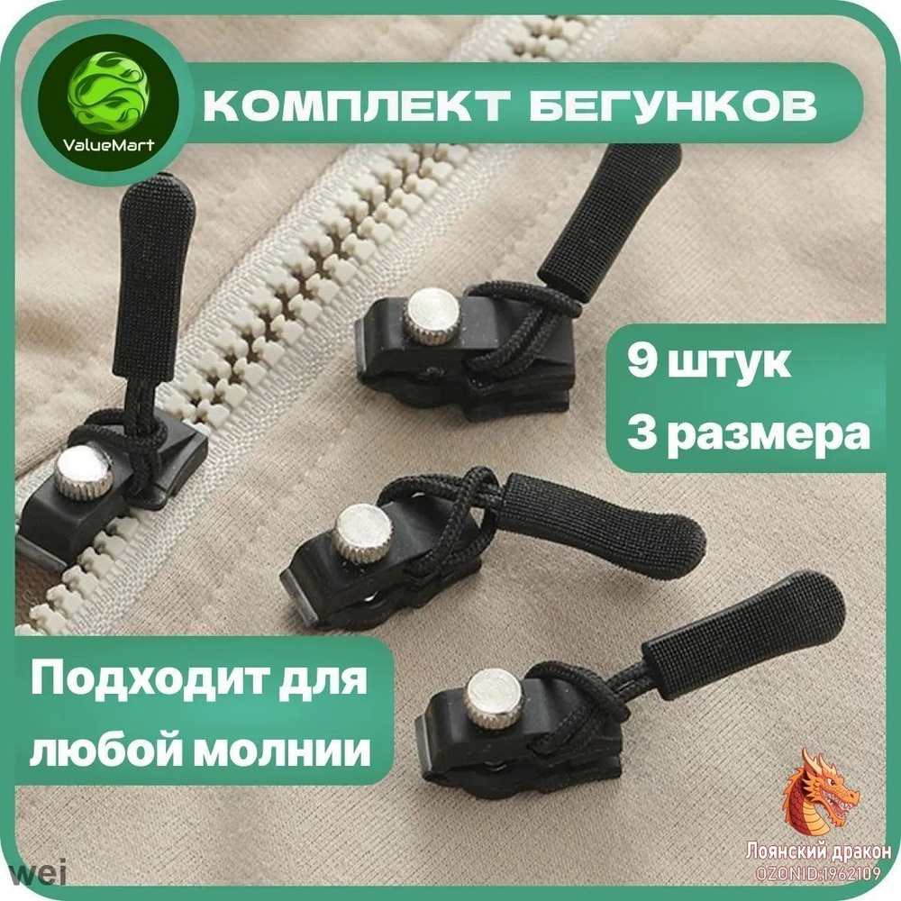 Бегунок для молнии #1