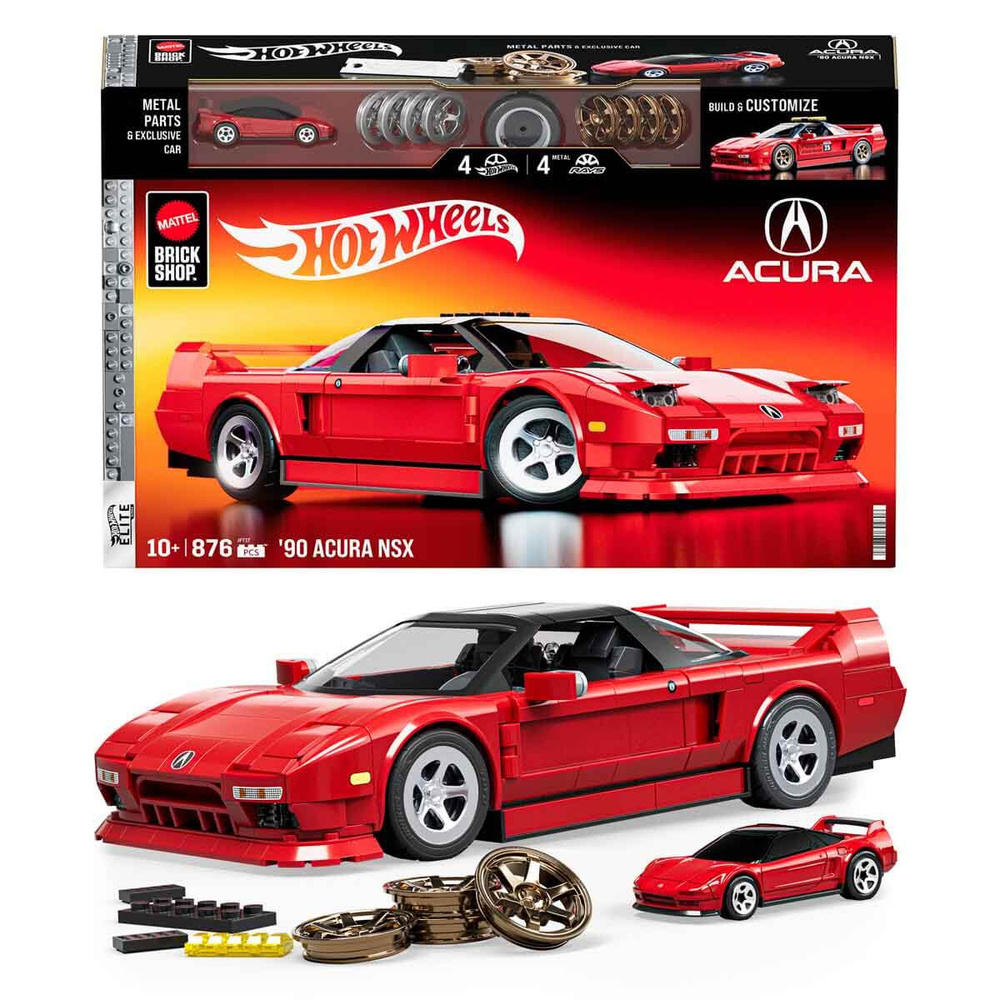 Hot Wheels Elite Series 90 Acura NSX Car 876 деталей JFT17 купить
