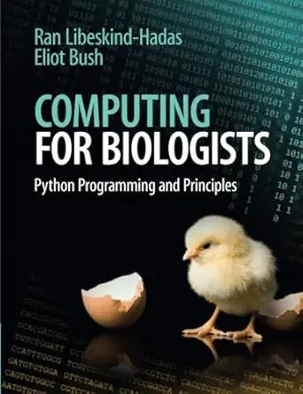 Computing for Biologists: Python Programming and Principles #1