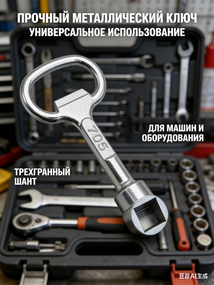 Ключ для электрического шкафа, 8мм, 1 шт #1