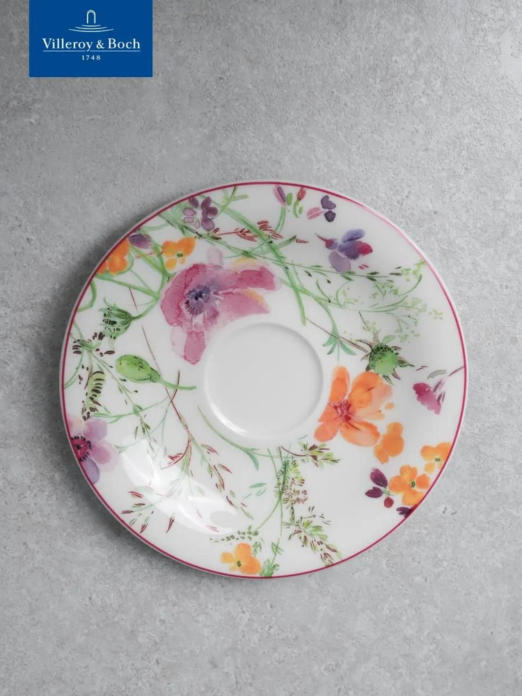 Блюдце 19 см, Mariefleur Basic, Villeroy & Boch, Премиум-Фарфор #1
